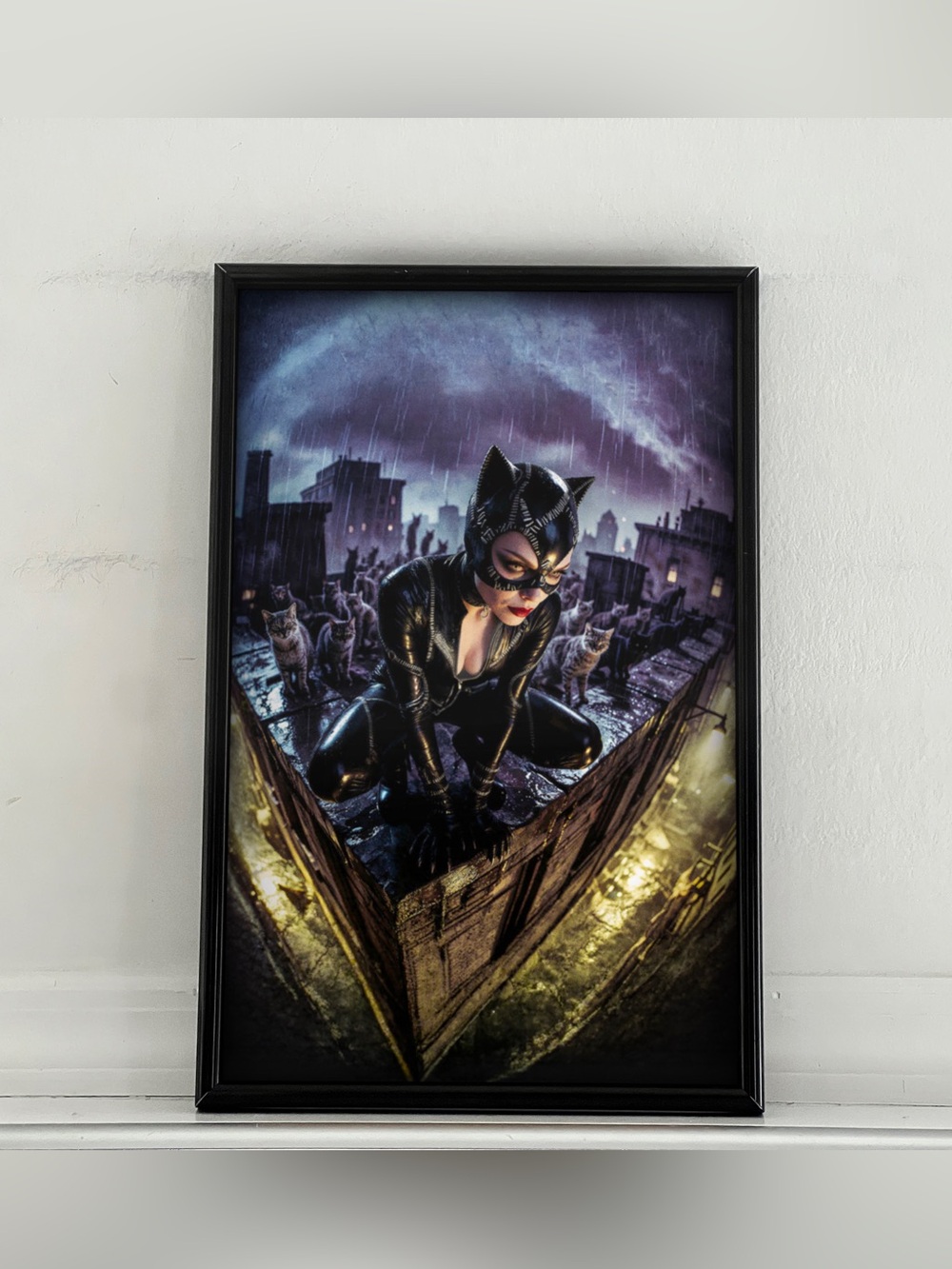 Batman Returns Michelle Pfeiffer Catwoman Art Poster